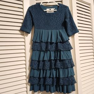 Ruffle Dainty Jewells Dress (Little Girl)